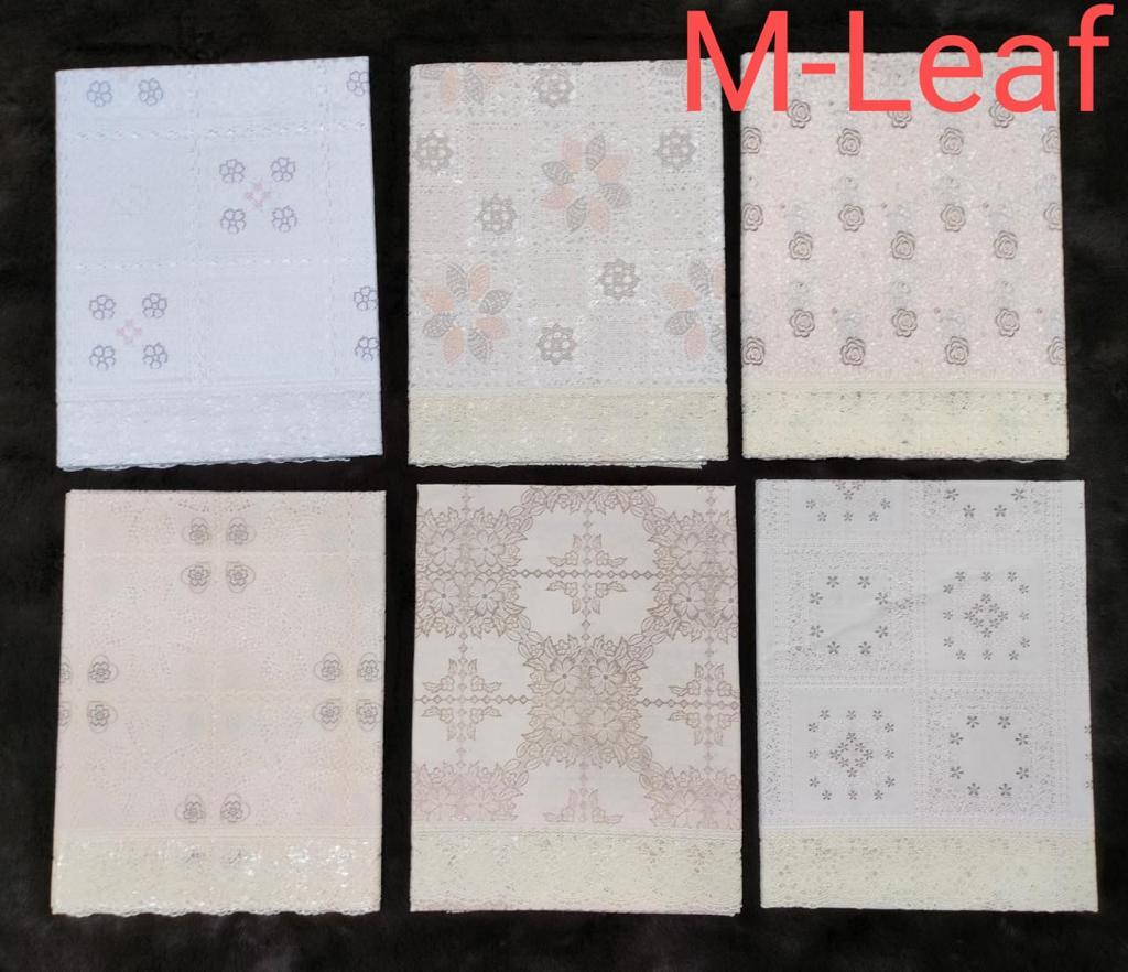 M Leaf - Silk Dobby Tablecloth | Printed, Oilproof, Waterproof, Ideal For Banquet, Home, Hotel, Outdoor Events, And Weddings