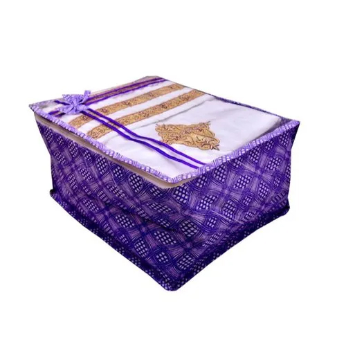 Violet Saree Packaging Bag - Stand Up Pouch, 15x17x10 Inch | Violet Color, Ideal for Apparel Storage and Presentation