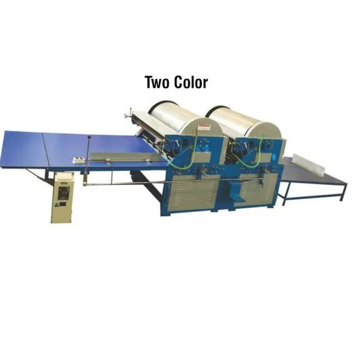 Blue Two Color Flexo Paper Printing Machine