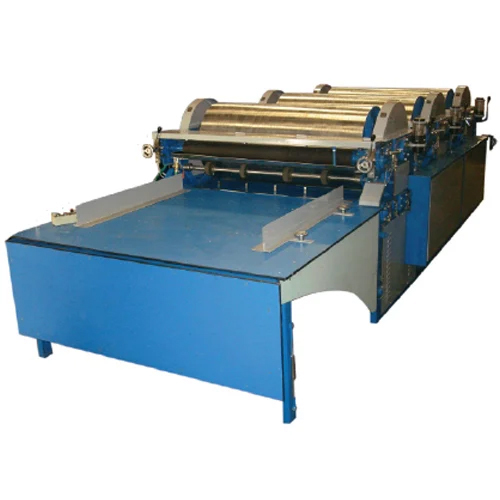 Blue Three Color Flexo Paper Printing Machine