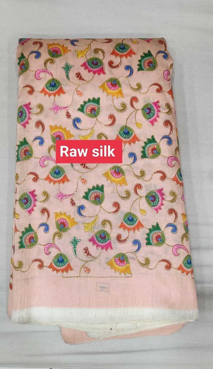 Raw Silk Fabric - Color: Multicolor