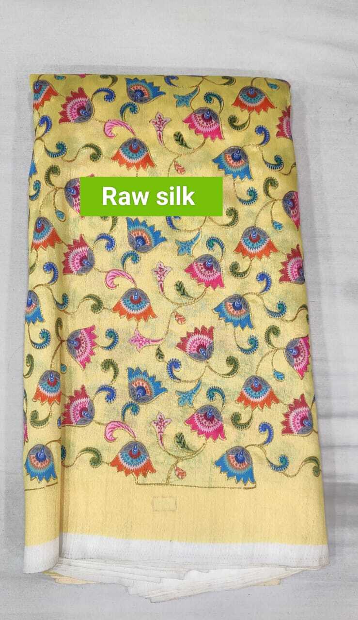 Raw Silk Fabric - Color: Multicolor