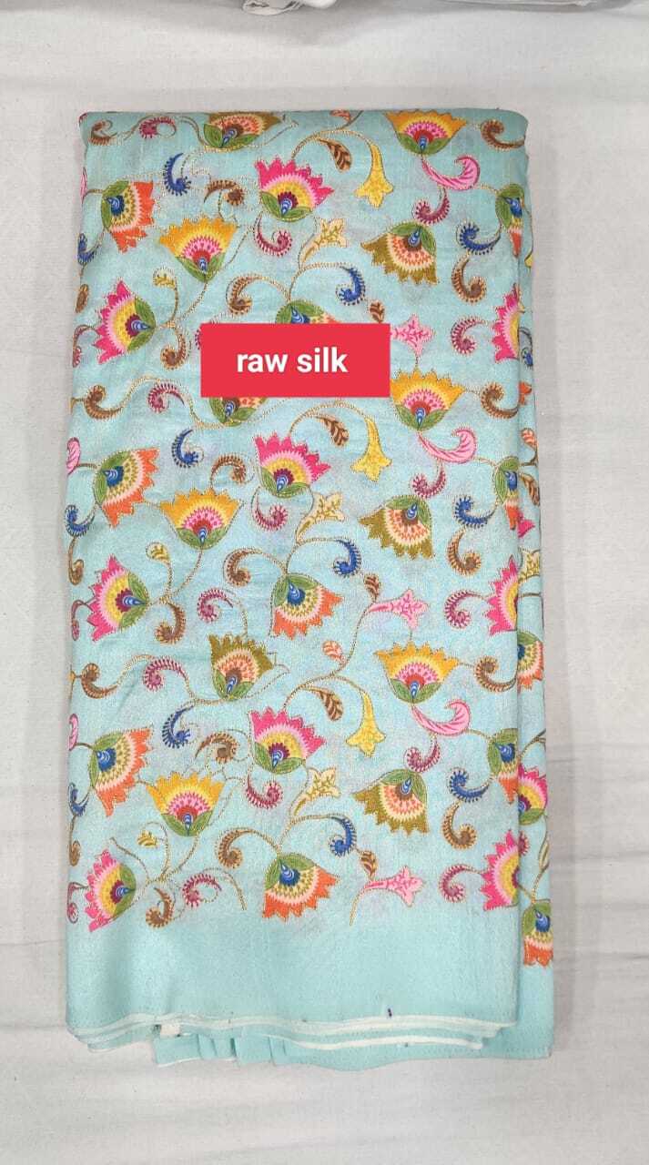 Raw Silk Fabric - Color: Multicolor