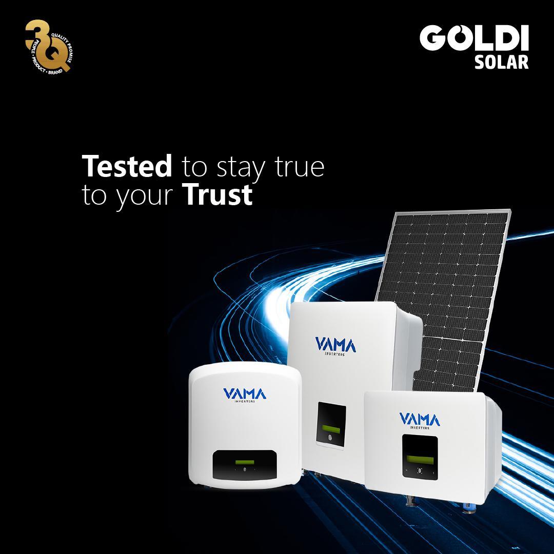 White Vama On Grid Inveter 3 Phase Goldi Solar 10 Kw