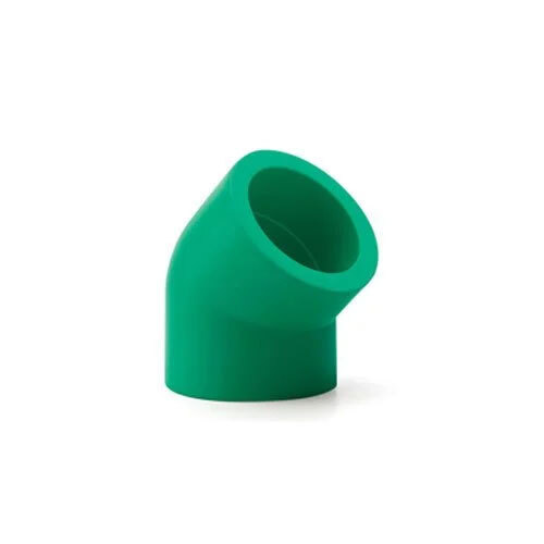 Fusion PPR-C Elbow Fittings - Plastic Material, 1/2-12 Inch Outer Diameter, Green Color | Round Section Shape, Warranty Included