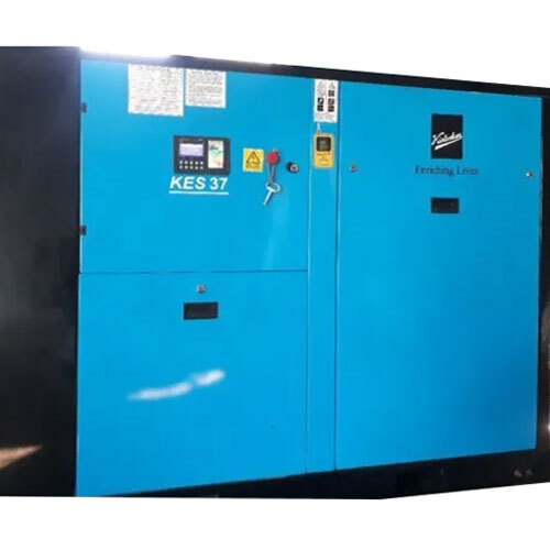 Kirloskar Screw Compressor - Color: Blue-Black