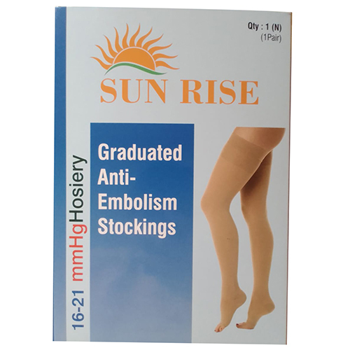 Sunrise Class 1 Above Knee Stockings - Elasticity: High
