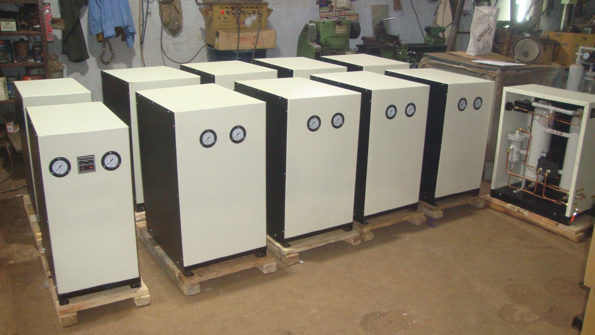 Flame Proof Compressed Air Dryer - Color: White
