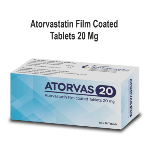 Atorvastatin Film Coated Tablets 20mg