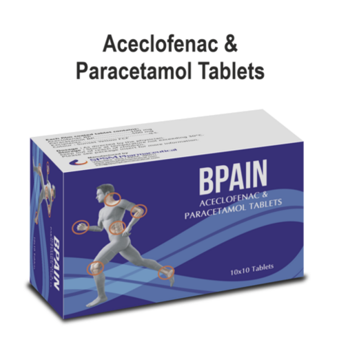 Aceclofenac  Paracetamol Tablets By Spsm Pharmaceutical