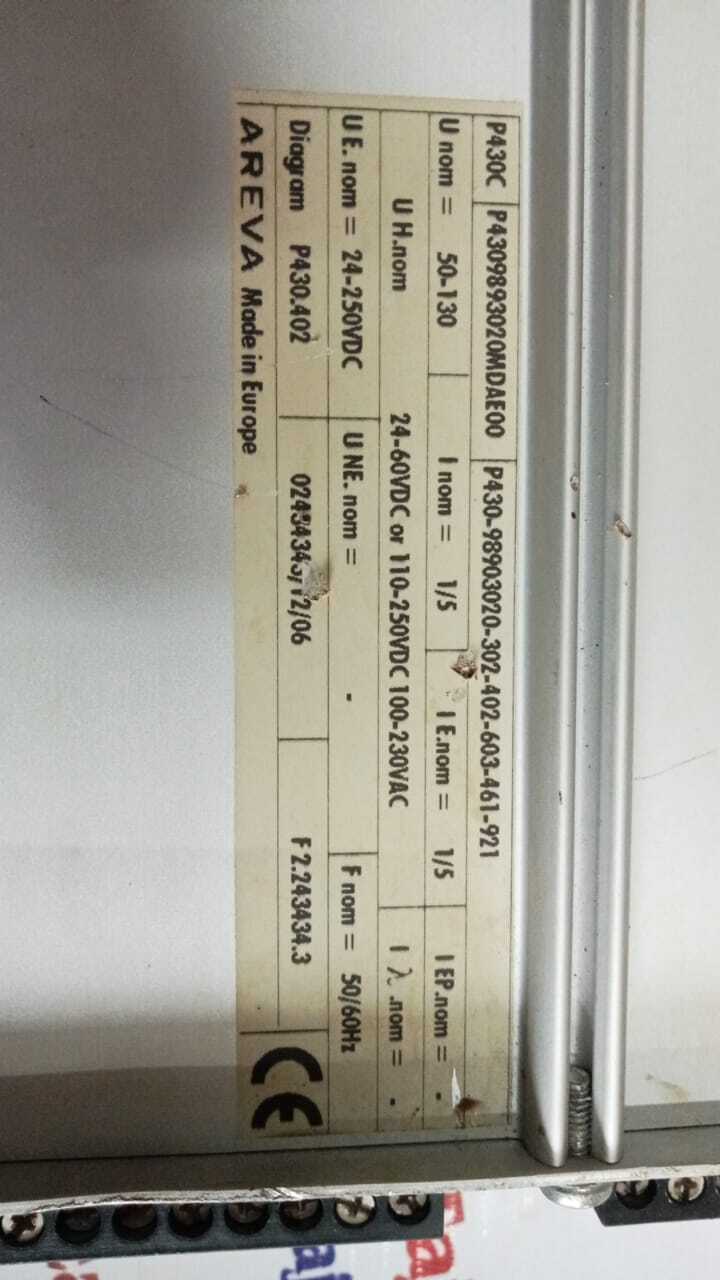 Micom Pmdae00 Relay - High-performance Electromechanical Relay | Designed For Reliable Switching And Control Applications