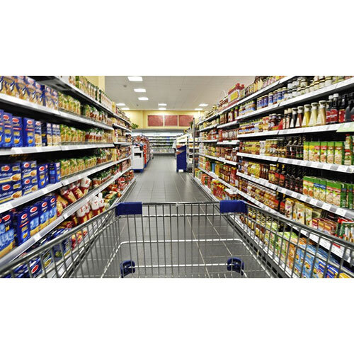 Ms Supermarket Display Rack - Metal, Customizable Dimensions | Adjustable Shelves, Powder Coated Finish, 100 Lbs Weight Capacity Per Shelf, Black Color, 1-year Warranty