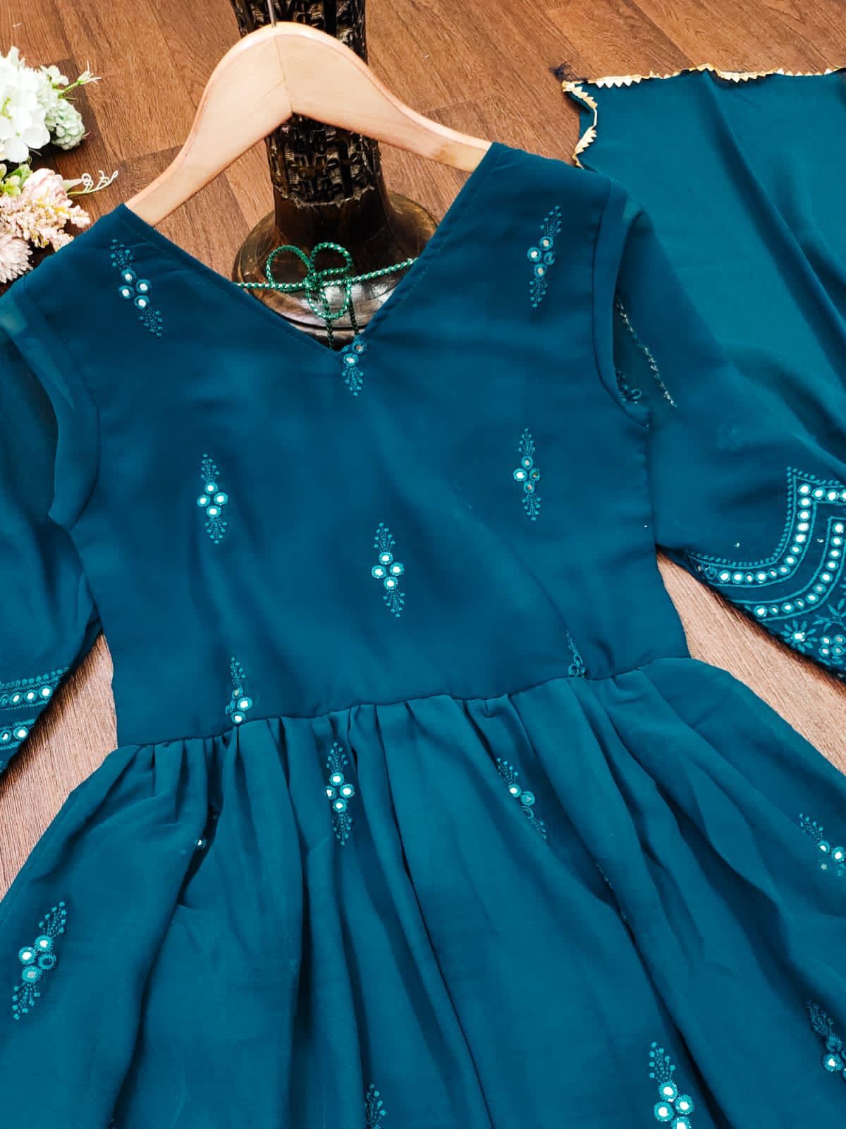 Multi Color Georgette Gown