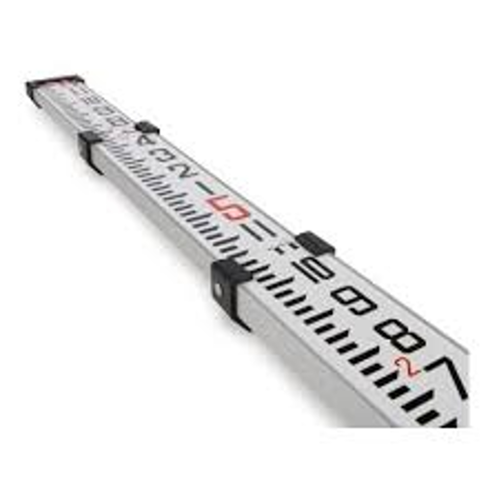 Leveling Staff 5 Meter - Color: White