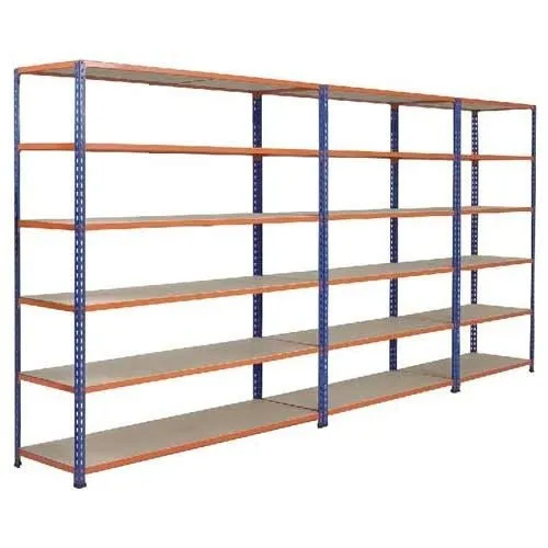 Blue And Orange Rectangle Storage Rack