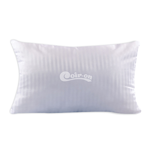 Softy Pillow - Cotton Filled, 25" X 15" Rectangle Shape, White Color | Plain Cover Style For Head Support