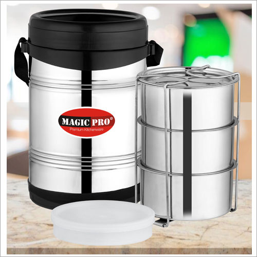 Stainless Steel Insulated 3 In 1 Tiffin Box Application: Kitchen