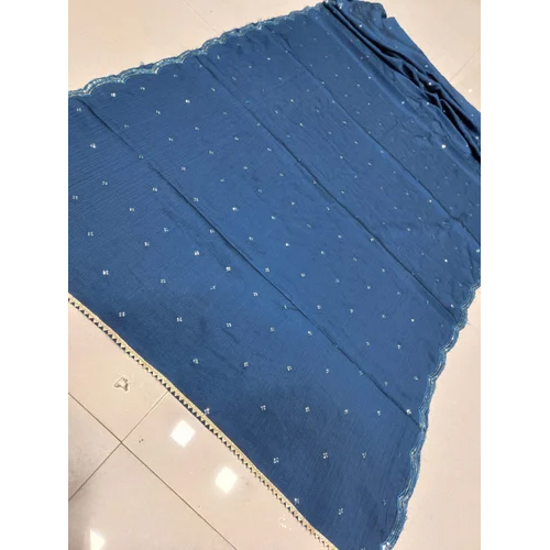 Blue Chinon Fancy Dupatta