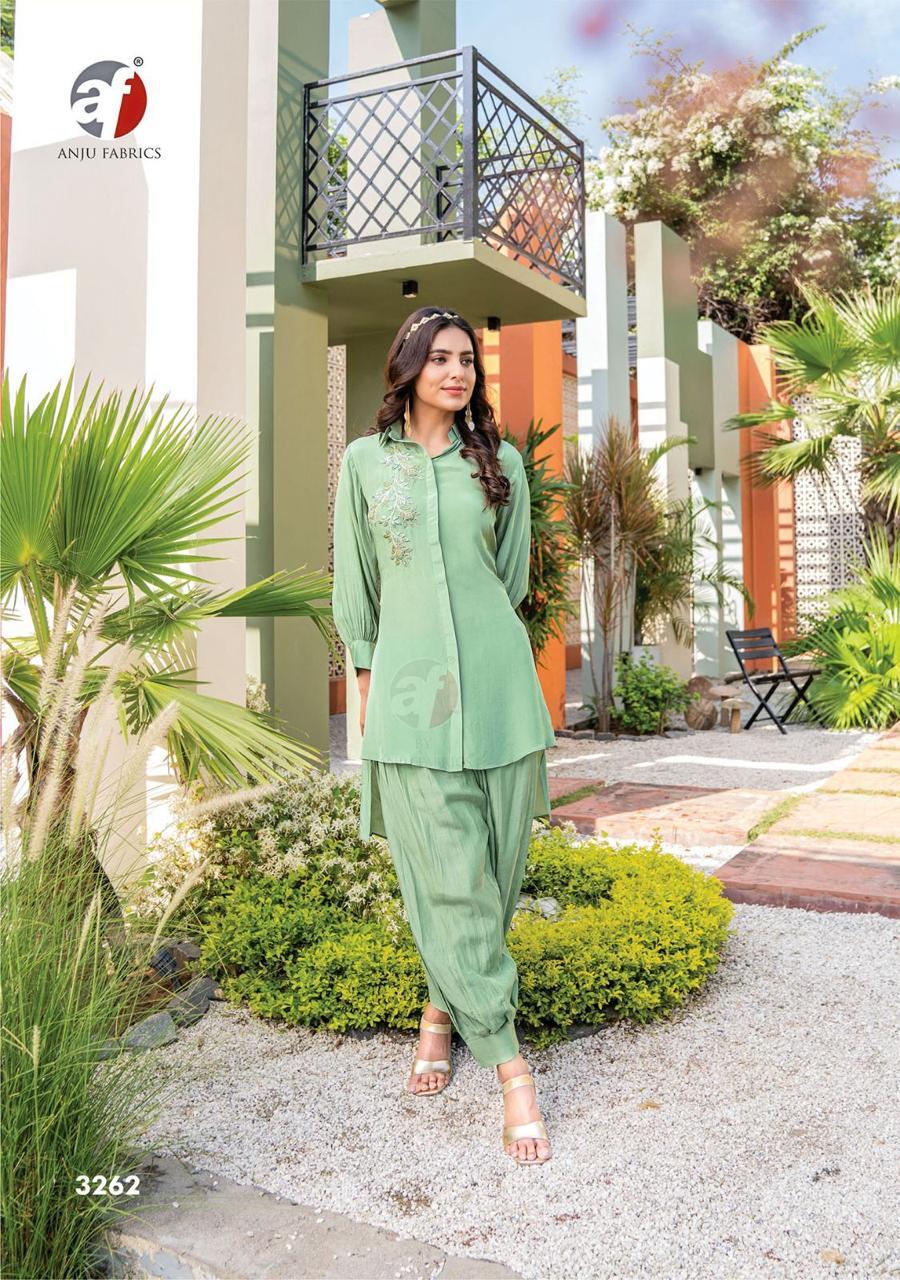 Designer Afghani Co-ord Set With Handwork