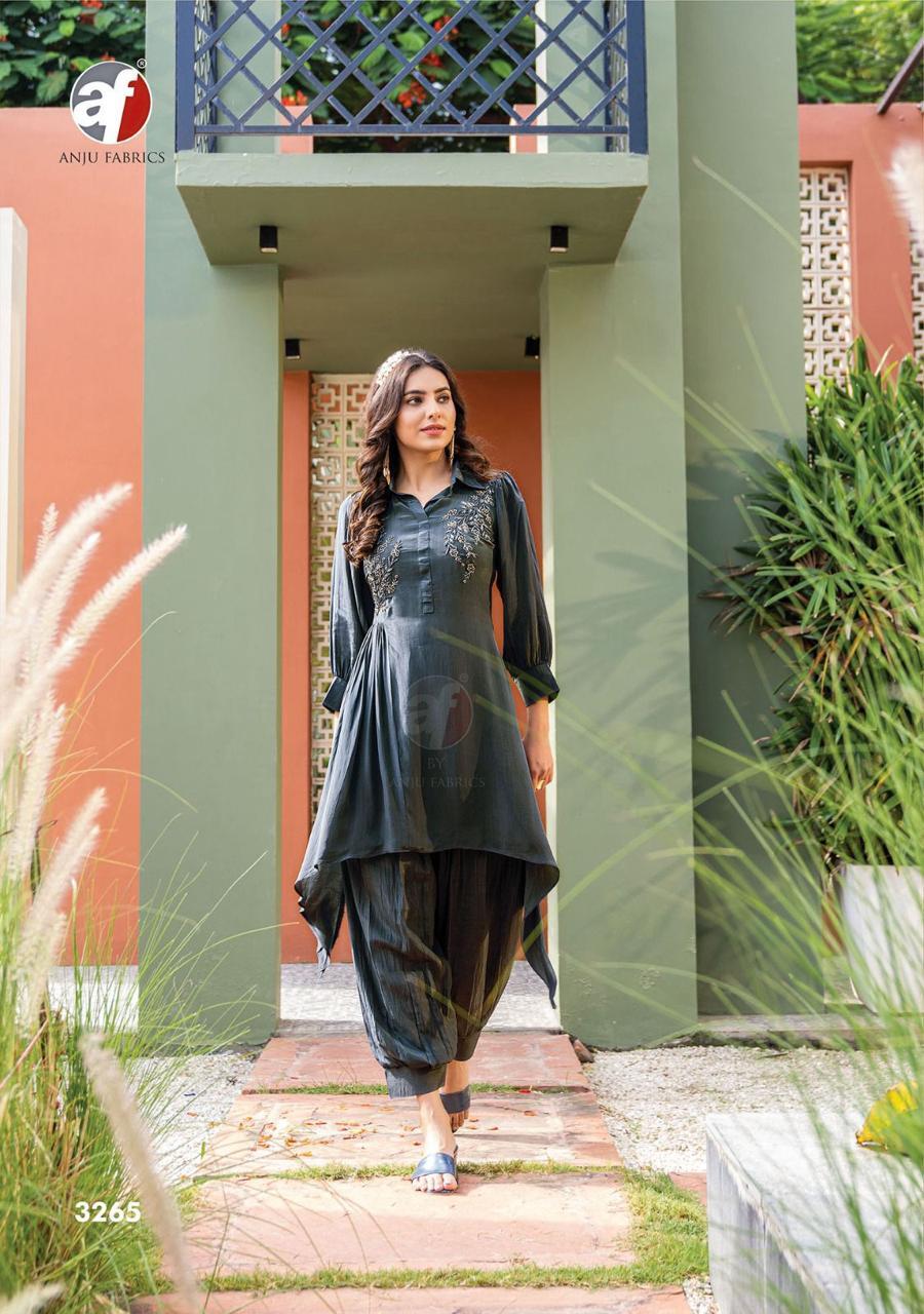 Designer Afghani Co-ord Set With Handwork
