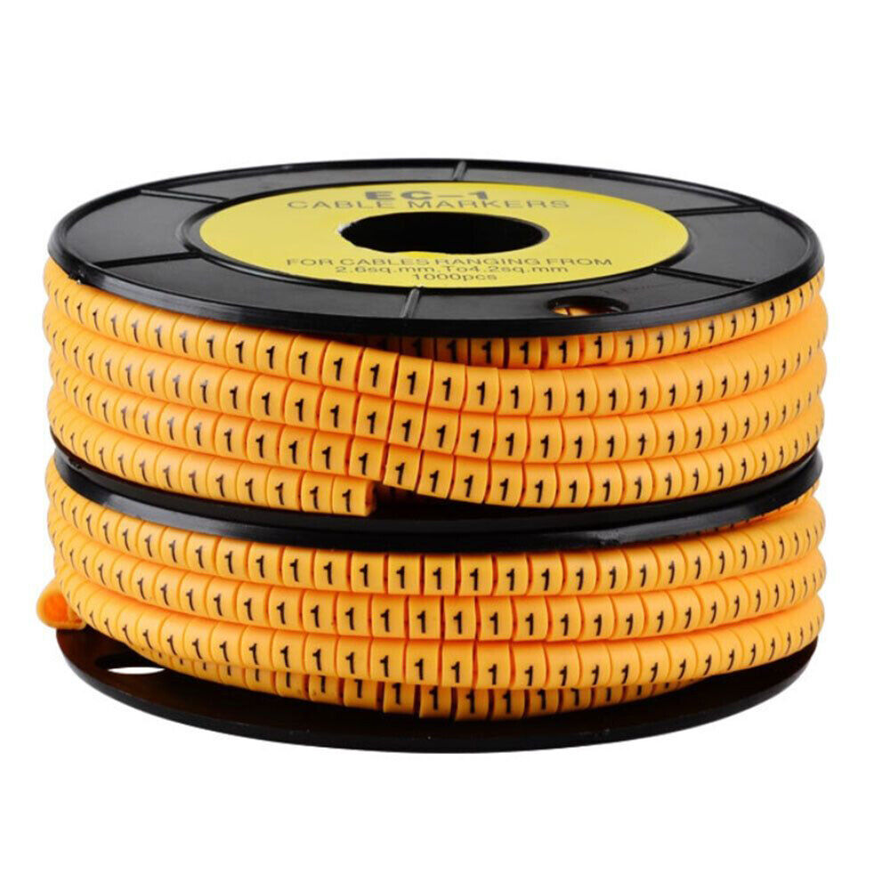 Pvc Ferrule - A To Z & 0 To 9, Sizes: 1.5mm, 2.5mm, 4mm, 6mm, 10mm, 16mm | Customizable Output, Variety Of Applications, Multi-voltage Rated