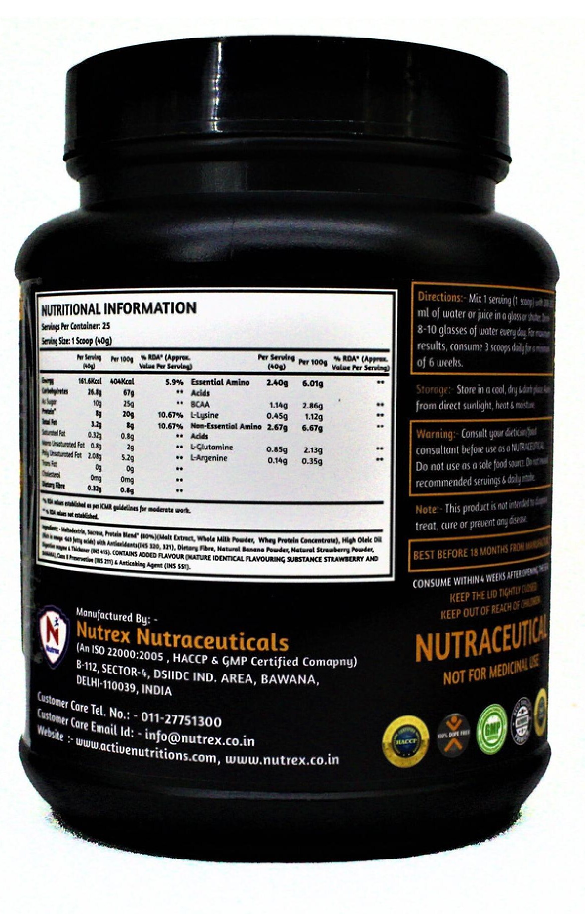 Active Nutritions Paramount Mass Gainer (Chocolate And Banana Strawberry Flavour) 1kg/2kg Dosage Form: Powder