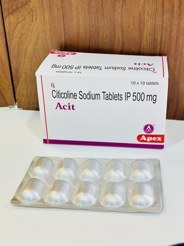 Citicoline Sodium 500mg एक न्यूट्रिशनल सप्लीमेंट है जो मस्तिष्क के स्वास्थ्य को सुधारने में मदद करता है। यह मस्तिष्क में डोपामाइन और नॉरएपिनेफ्रिन जैसे न्यूरोट्रांसमीटर के स्तर को बढ़ाने में सहायता करता है। - अपैक्स फ़ॉर्मूलेशन्स पवत. ल्टड.