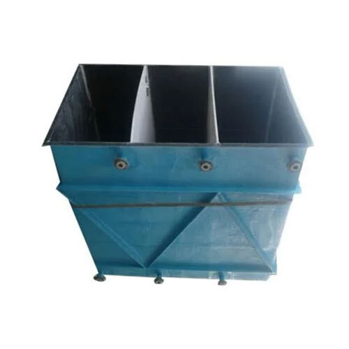 FRP ETP Storage Tank - FRP Material, Industrial Usage, Blue Color - Powder Coated Surface Treatment, Durable Storage Solution