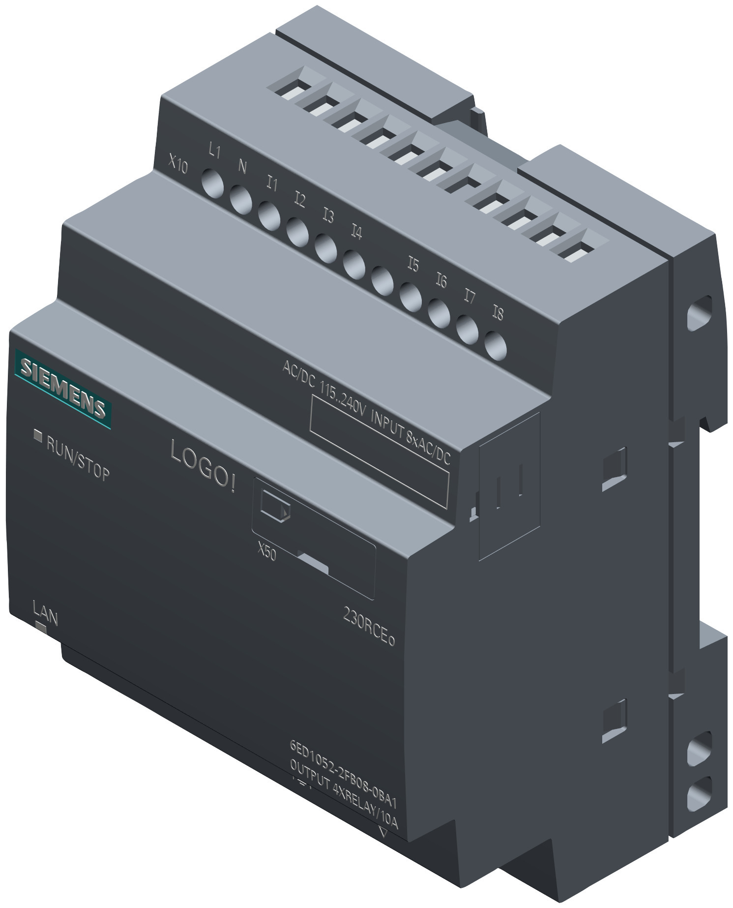 Siemens Logo 6ed10522fb080ba1 230rceo 8di 4do 400 Blocks Application: Automation