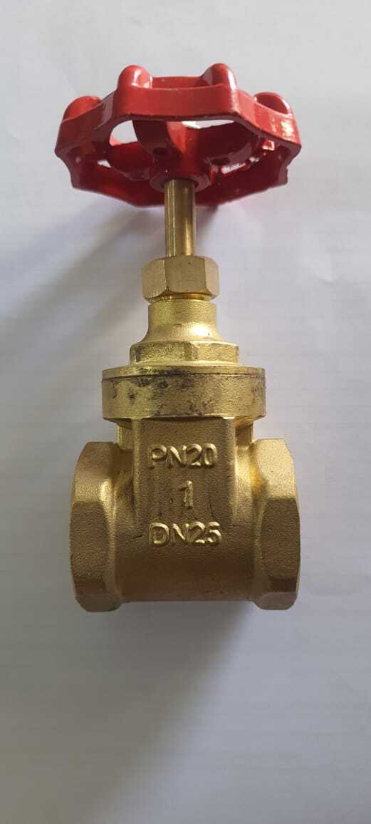 Brass Gate Valve - Precision Brass Components, Different Sizes Available, Golden Finish | Iso-9001 Certified Quality Assurance