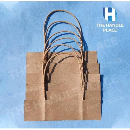 मीडियम क्राफ्ट ट्विस्टेड पेपर हैंडल - थे हैंडल प्लेस