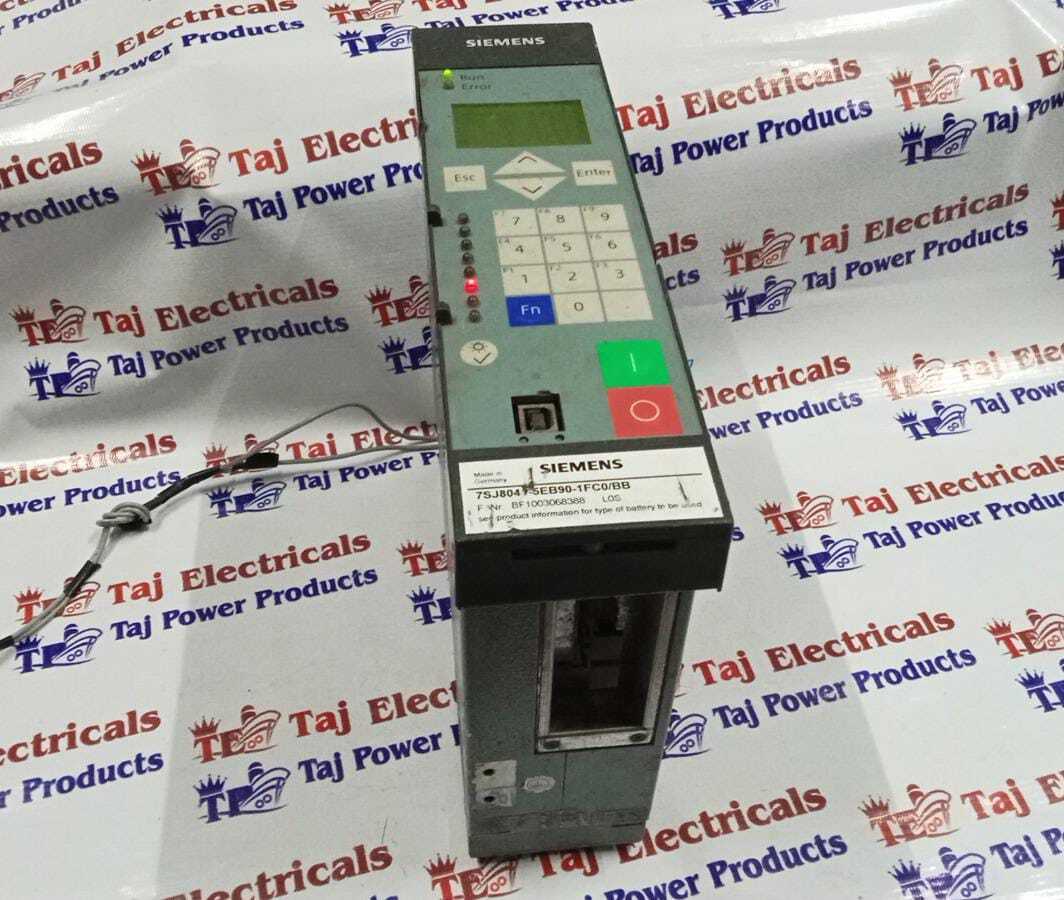 Siemens 7sj8041-5eb90-1fc0 Bb Relay - Application: Electrical Protection