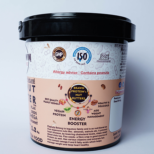 Natural Peanut Butter With Flax Seeds Omega Smooth Unsweet Age Group: Adults