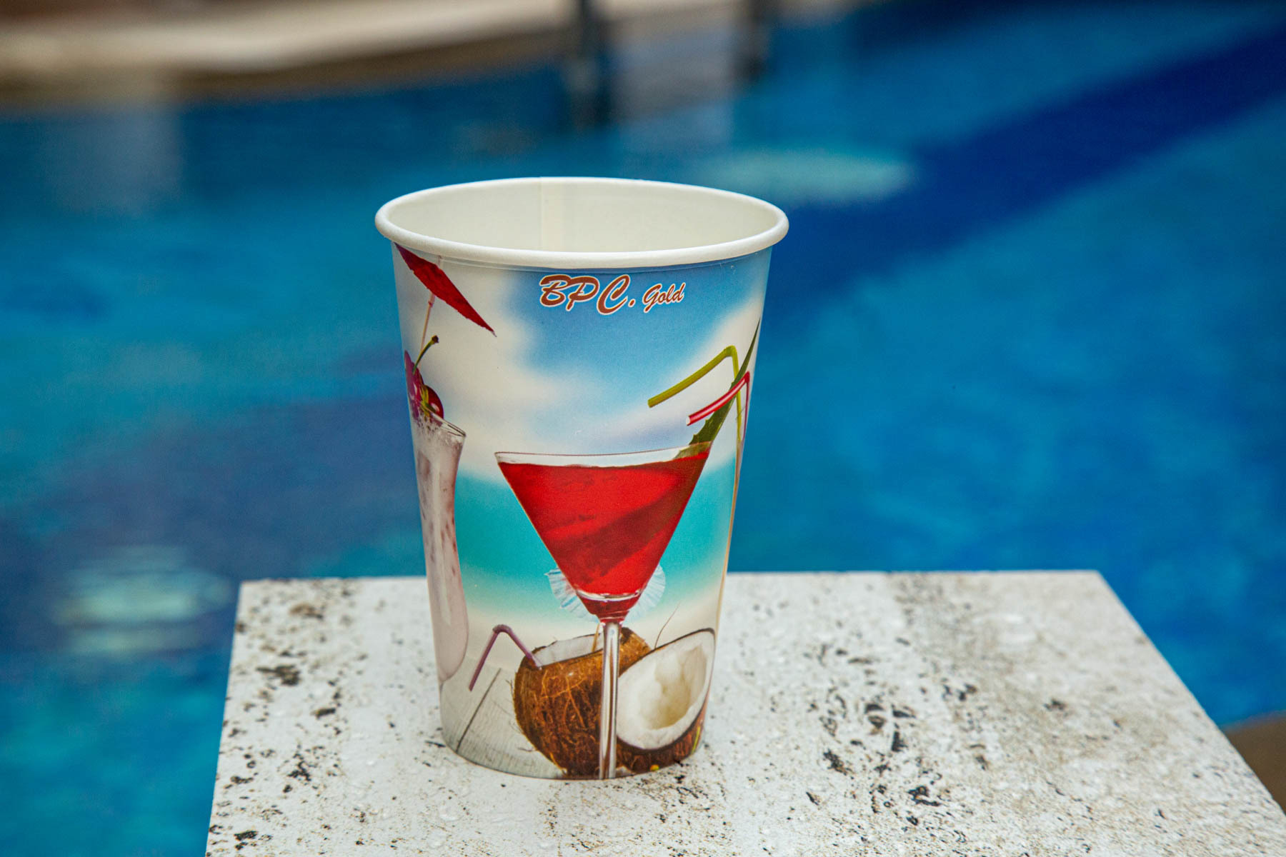 Bpc Diamond Paper Cups - Color: White