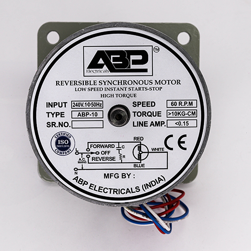 10 kg Synchronous Motor - Single Phase, 220 Volt Electric Start | Warranty Included, Reliable Performance