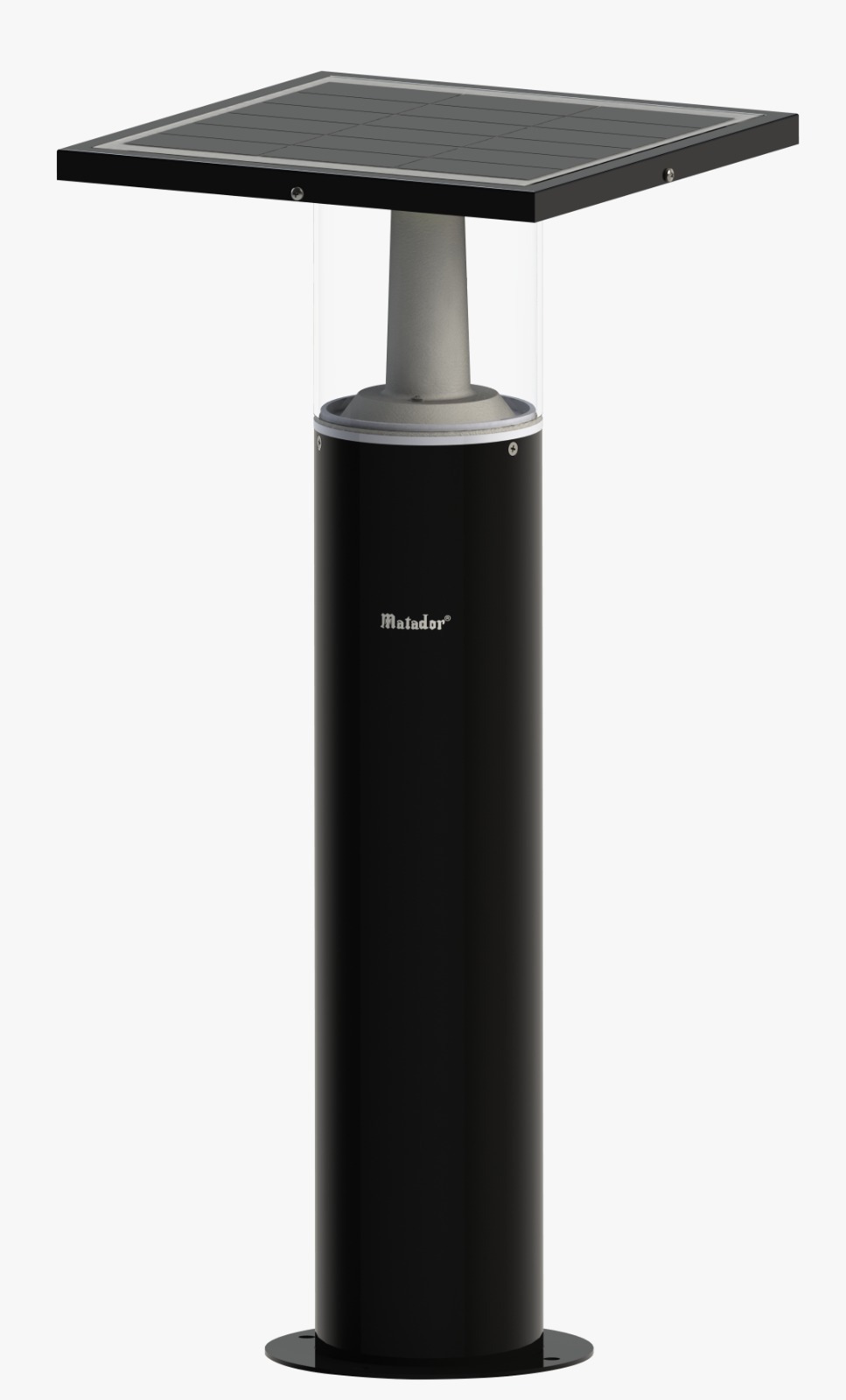 Led Solar Bollard Lights - Color: Black