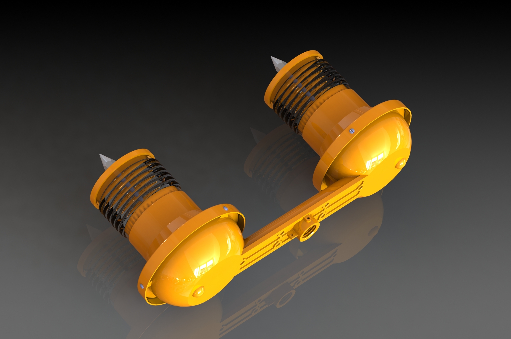 Led Twin Aviation Lighting - Color: Orange