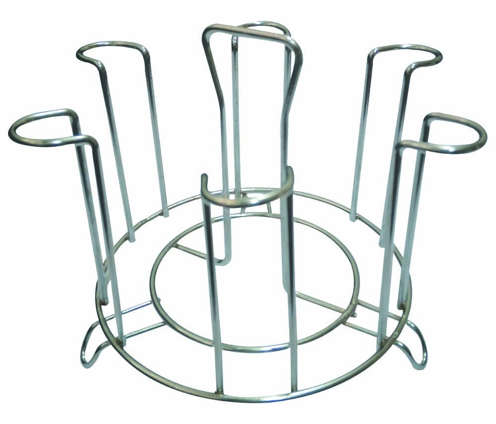 Ss Glass Stand - Ss304 Stainless Steel, Customized Sizes Available, Silver Color | Durable Glass Holder For Home & Commercial Kitchens