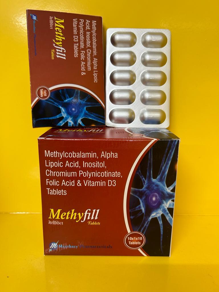 Methylcobalamin Tablets - 10 Tablets Per Strip, 100 Tablets Per Box | General Medicine, Suitable For Adults, Cool And Dark Storage