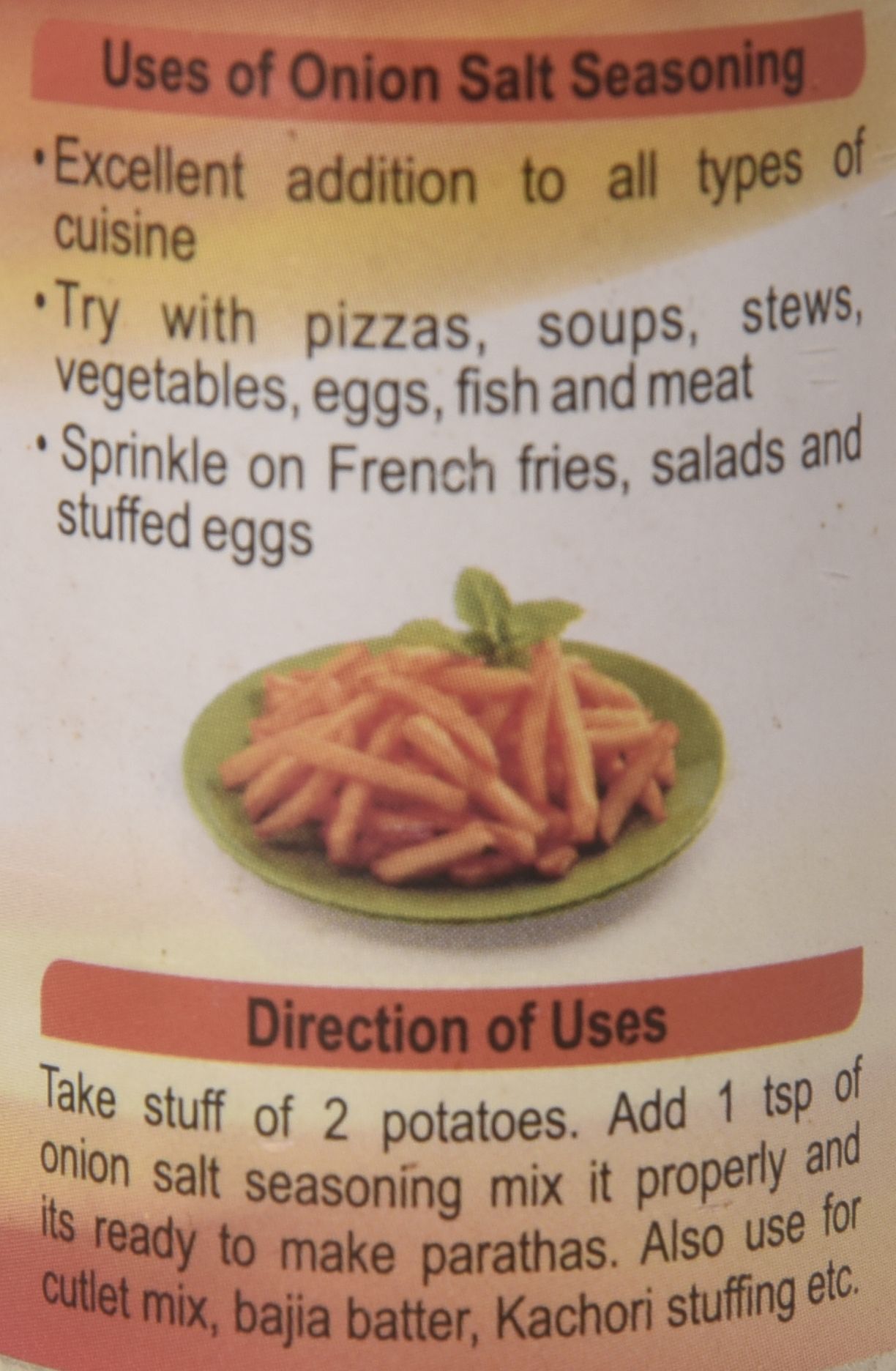 Onion Salt Seasoning - 50 Grams Glass Bottle | Freeze Dried Green Powder, Ideal For Parathas, Cutlets, And Savory Dishes