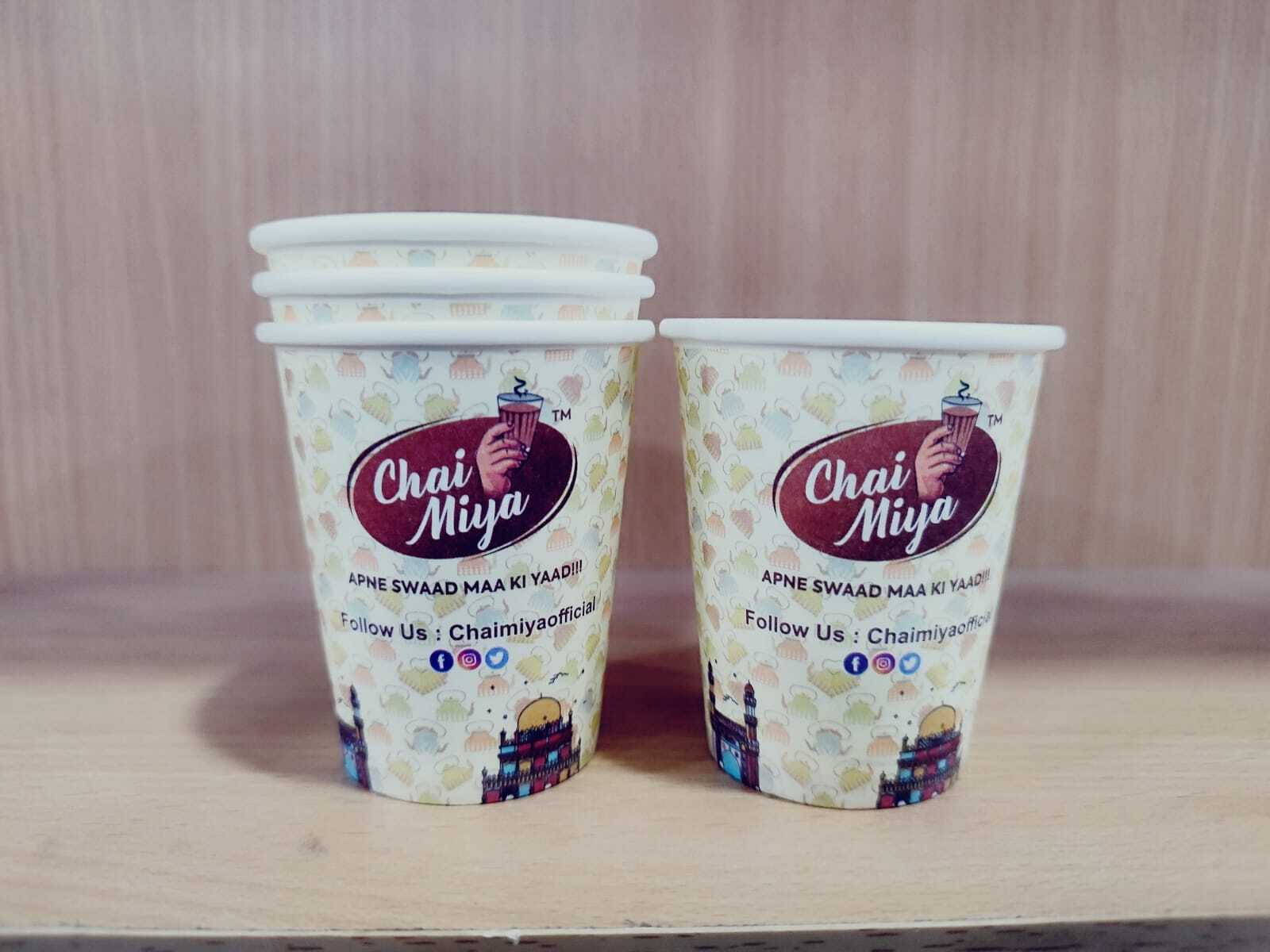 120 Ml Long Branding Cup - Paper Material, 120 Ml Size, Multi Color | Cold & Heat Resistant, Food Grade, Perfect For Coffee & Tea