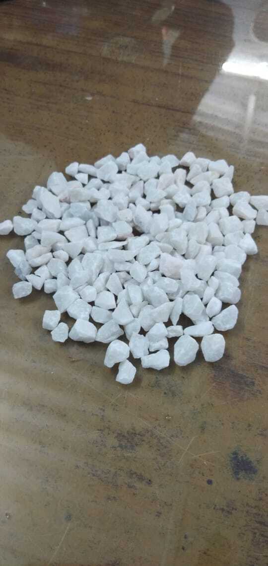 25 Mm White Marble Chips And Big Size Aggregate With Water Wash Cut-to-size