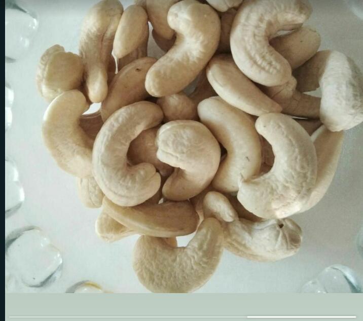 Cashew Nut - Edible Kernel With Two Shells | Golden Color, Common Cultivation, Standard Size, Elongated Shape, Dried Style, Food Grade