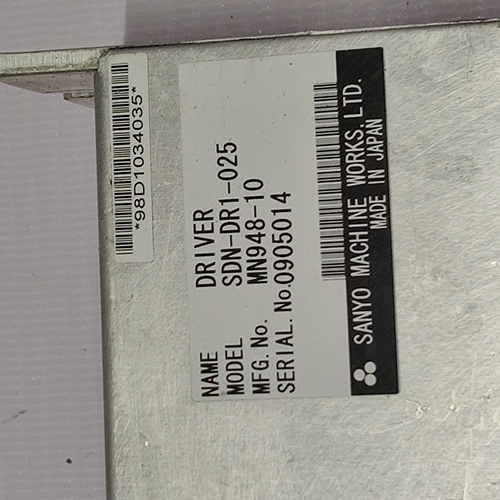 Sanyo Machine Sdn-dr1-025 Driver - Durable Metal Housing, Compact Size For Easy Integration | Reliable Power Management And Enhanced Performance