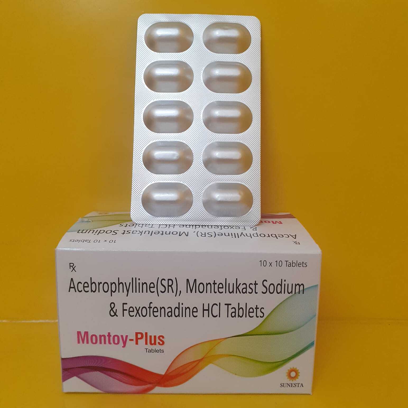 Montelukast Hydrochloride Tablets - Preventive Asthma Relief, Allergy Symptom Management | Dosage As Directed By Physician, General Medicine Type, 10 Boxes, Store In Cool And Dark Place, Suitable For All