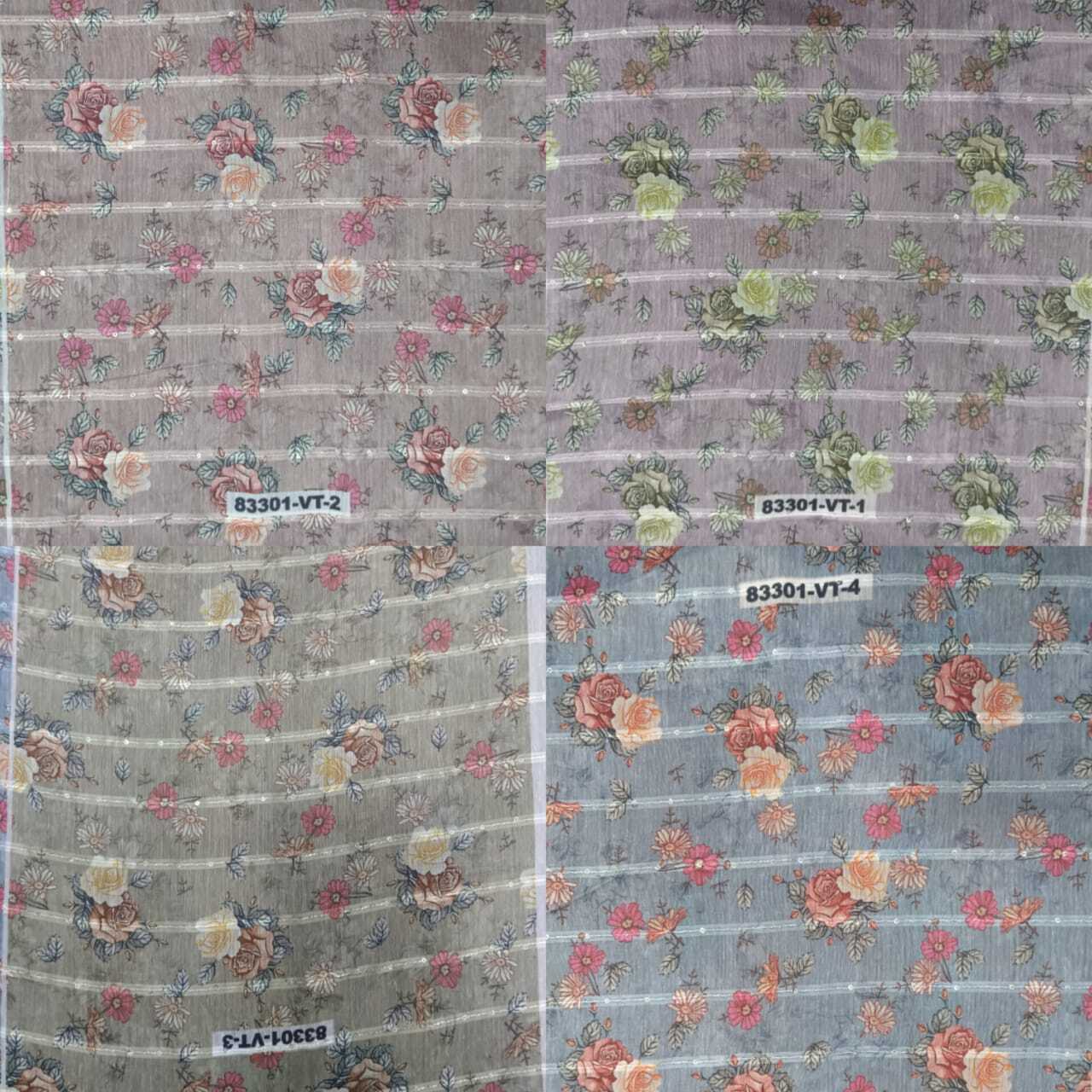 Chanderi Sequence - Chanderi Sequence Fabric, 44 Inches Wide | Available In All Colors, Plain Pattern, Elegant Style