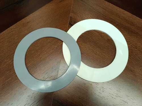 Silicone Rubber Flange Gasket - Food Grade & Pharma Industrial Usage | Color Options: White, Red, Black, Transparent, Size Customizable