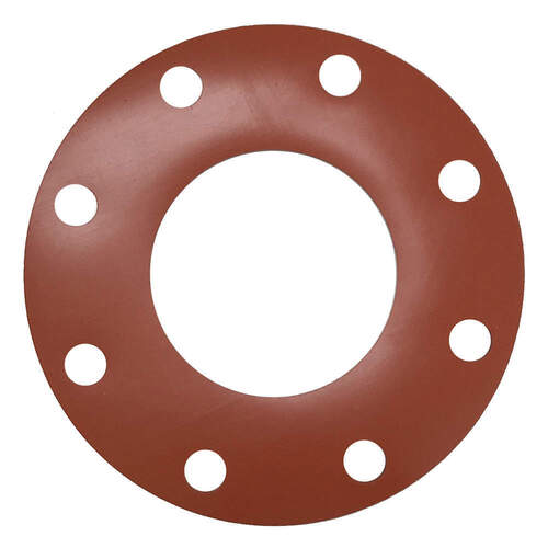 Silicone Rubber Gasket PCD Holes - Food Grade & Pharma Industrial | White, Red, Black, Transparent, Custom Size Options Available