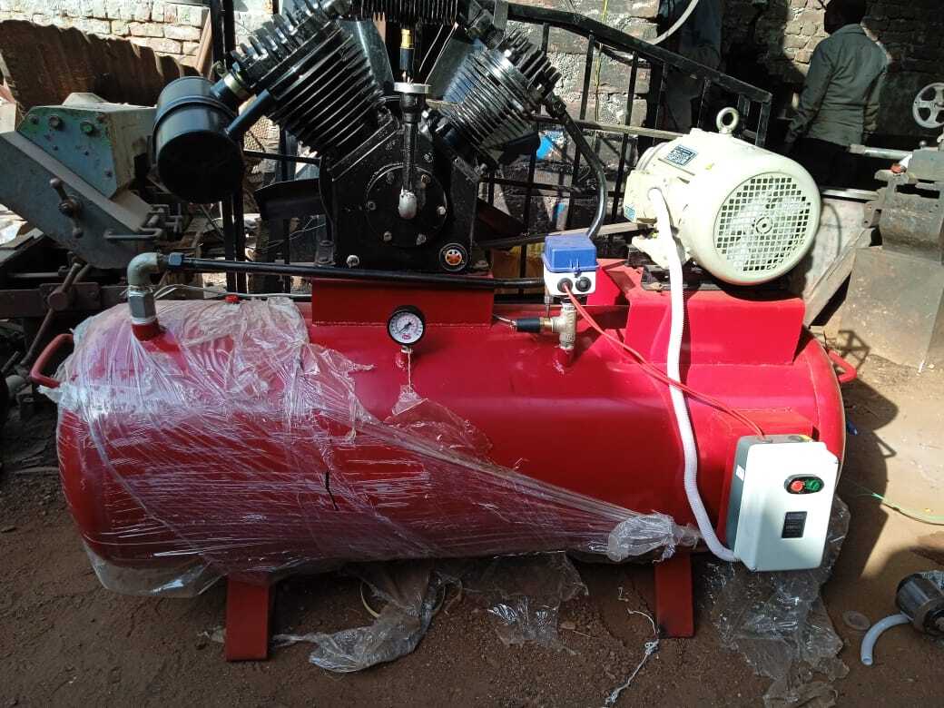 5 Hp Air Compressor - Ms, Standard Size, 70kg/cm2 Discharge Pressure | Electric Power Source, Automatic Operation, Air Cooled, 120cfm Flow Rate, 1 Year Warranty