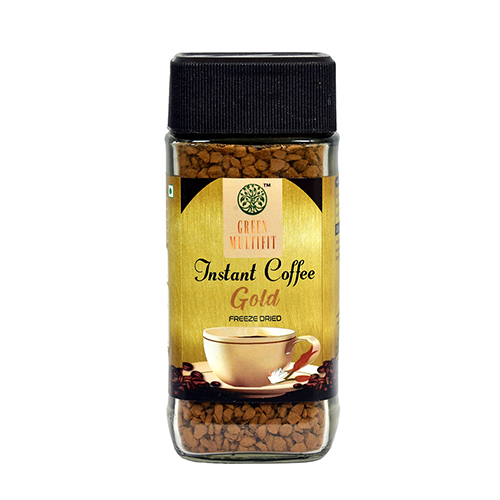 Instant Gold Coffee - Organic Arabica Blend, Freshly Processed for Strong, Bold Flavor